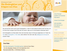 Tablet Screenshot of klax-kita.de